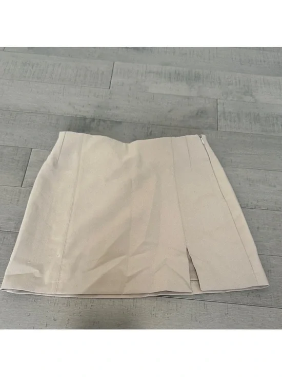 Zara Tan/Light Grey Skirt - Picture 1 of 3